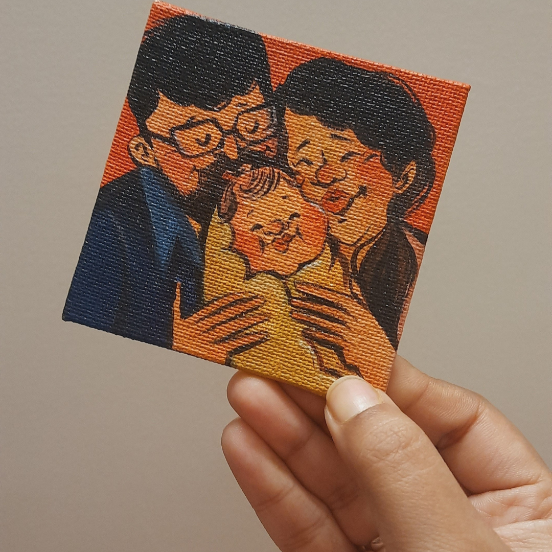 Bespoke Mini Hand-painted canvas